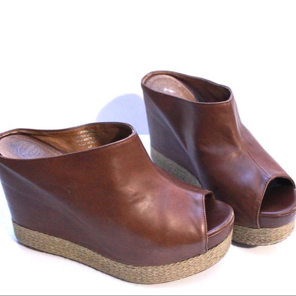 Jeffery Campbell Virgo Leather Espadrille Wedge - Picture 7 of 12